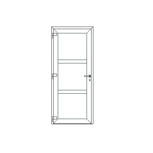 Gamme IDEAL 4000 N28.Composition de 5 chambres d isolation thermique Uf = 1,3W/m²K._Couleur blanc intérieur et blanc extérieur._Dormant tradition H65 P70 sans aile de recouvrement (140401)._Renfort acier 1,2mm pour 140401 (229023)._Pare-Close pan coupé avec joint gris pour vitrages 28 mm(120877)._Ouvrant classique porte d entrée H85 P70 (140430)._Kit de ferrure PE,point fermeture 1 pêne + 4 galets(en soulevant la poignée) pour 1 vantail actif avec poignée blanc standard._Seuil aluminium plat 70x20 (45454)._Raccord seuil aluminium (600098)._Panneau isolant PVC lisse._Meneau fixe horizontale ou verticale (140441)._Renfort rectangulaire fermé 40x35x2mm pour 140430 (229115)._Raccord de meneau titan pour 140441 (647132)._Création 2 chassis + 2 meneau._Tapée 42 mm (gauche,droit,haut) pour isolation 112 mm (120194)._Tapée 62 mm (bas) pour isolation 112 mm (120195)._Butée intérieure 15 mm,couvre joint isolation (120236)._